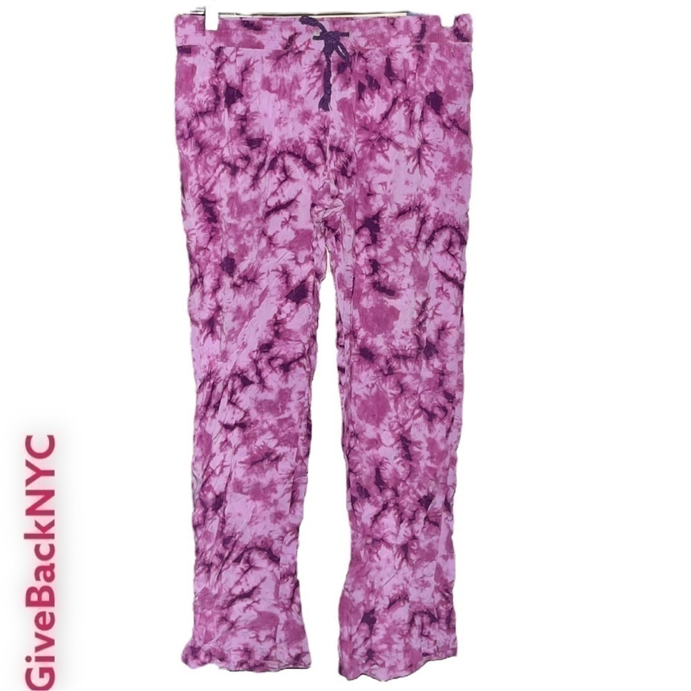 PJ Salvage Pink Tie Dye Pajama Pants Size M